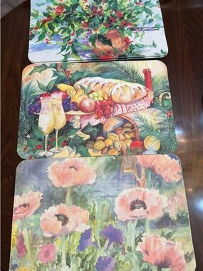 Floral & Holiday Art Placemat (3 Sets)